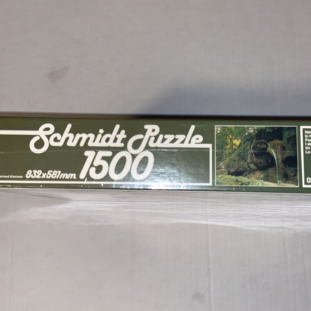 Schmidt Puzzle Forest With Waterfall Scene 1500 Pieces - Picture 3 of 4